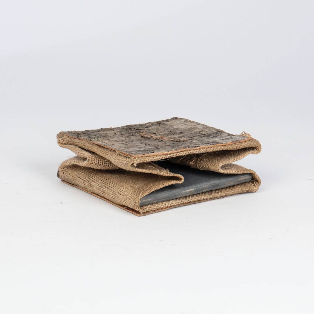 SQ BURLAP/BIRCH BOX