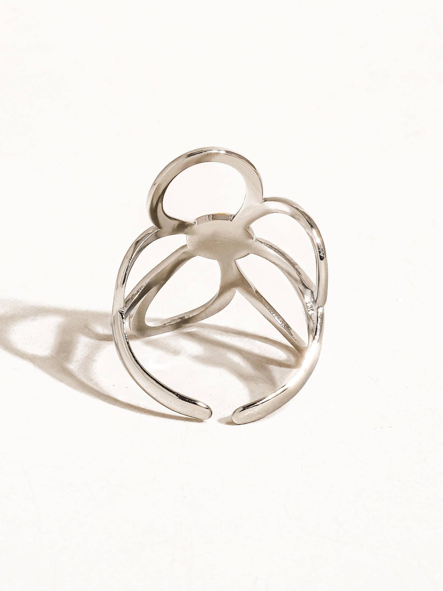 Isolde 18K Non-Tarnish Large Floral Ring: Multi-Colored