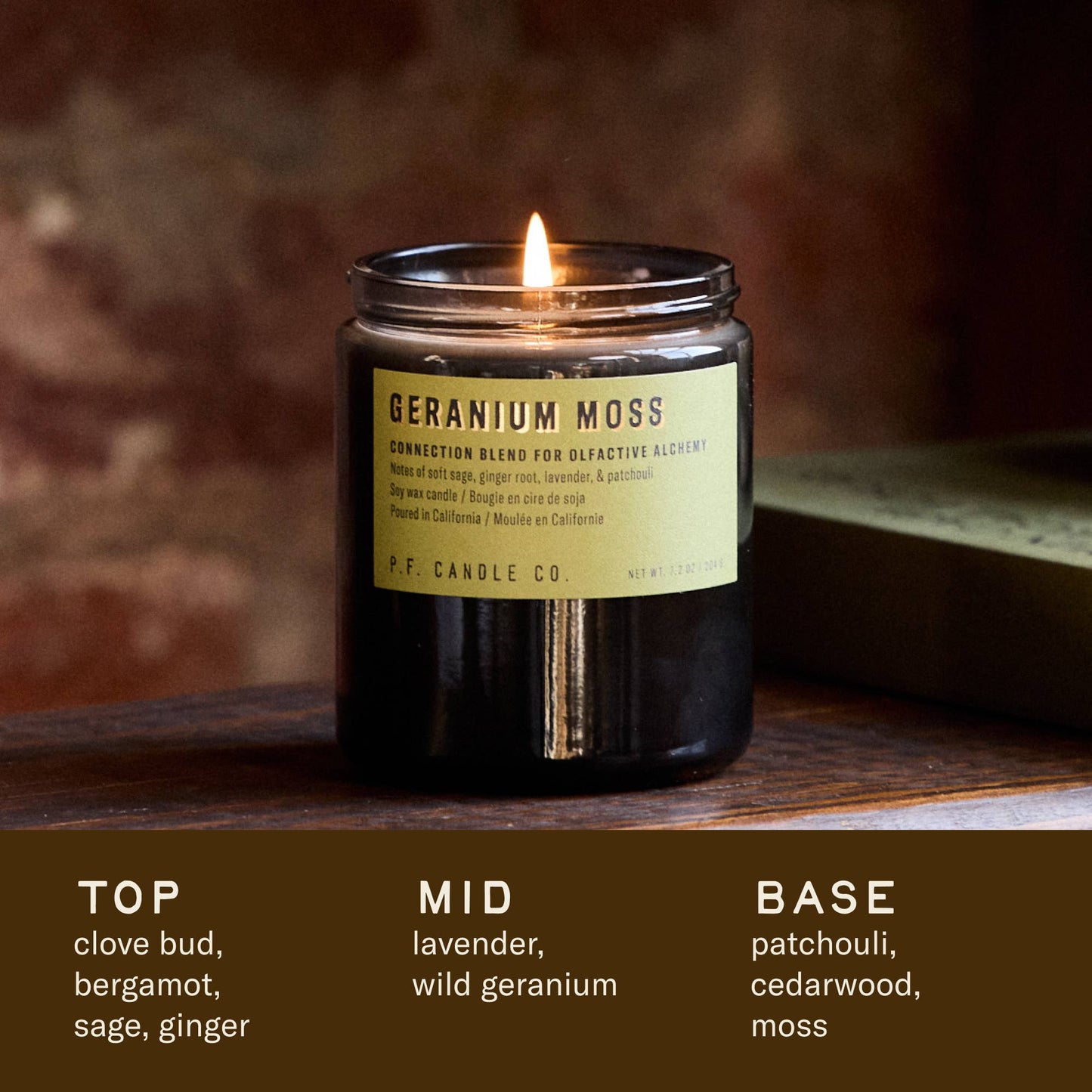 Geranium Moss - 7.2 oz Alchemy Soy Candle